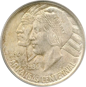 image for: 1936-D Arkansas 50c PCGS/CAC MS65