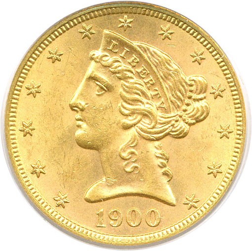 image for: 1900-S $5 PCGS/CAC MS64