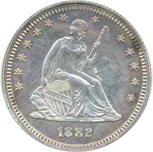 image for: 1882 25c PCGS Proof 62