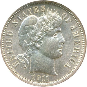 image for: 1911-S 10c NGC MS65