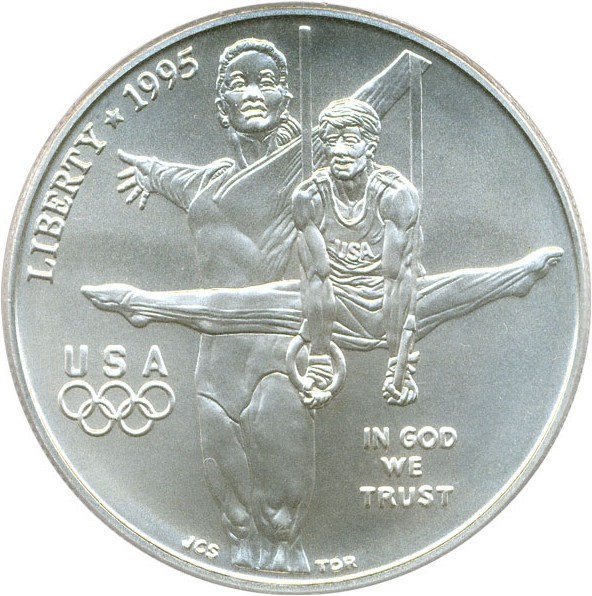 image for: 1995-D $1 PCGS MS69 (Olympic Gymnastics)