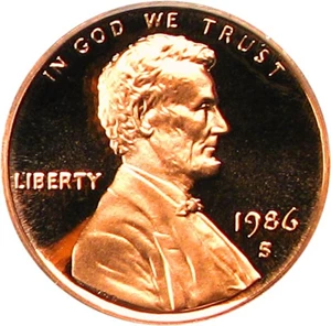 image for: 1986-S 1c PCGS Proof 70 RD DCameo
