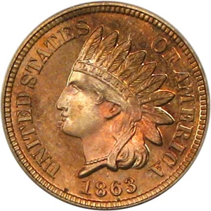 image for: 1863 1c PCGS/CAC Proof 64