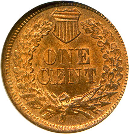 image for: 1864 1c NGC MS65 RD (L on Ribbon)