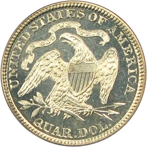 image for: 1887 25c PCGS Proof 65