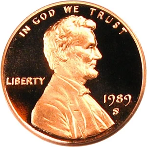 image for: 1989-S 1c PCGS Proof 70 RD DCameo