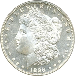 image for: 1898 $1 PCGS/CAC MS66 PL
