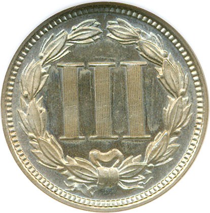 image for: 1869 3cN NGC/CAC Proof 65