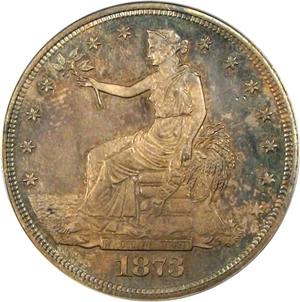image for: 1873 Trade$ PCGS/CAC MS64