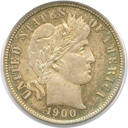 image for: 1900 10c PCGS/CAC MS65 * Color *