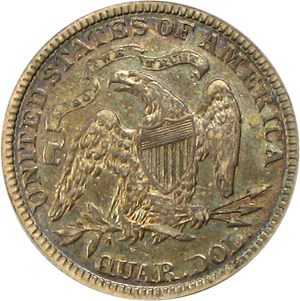 image for: 1886 25c PCGS AU50