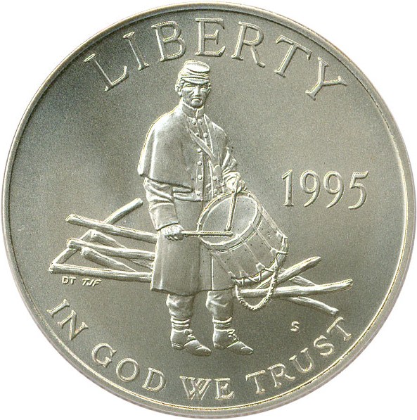 image for: 1995-S 50c PCGS MS69 (Civil War)