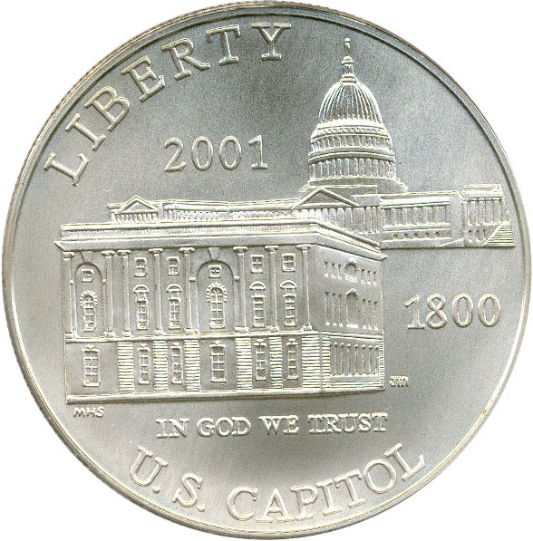 image for: 2001-P $1 PCGS MS69 (Capitol Visitors Center)
