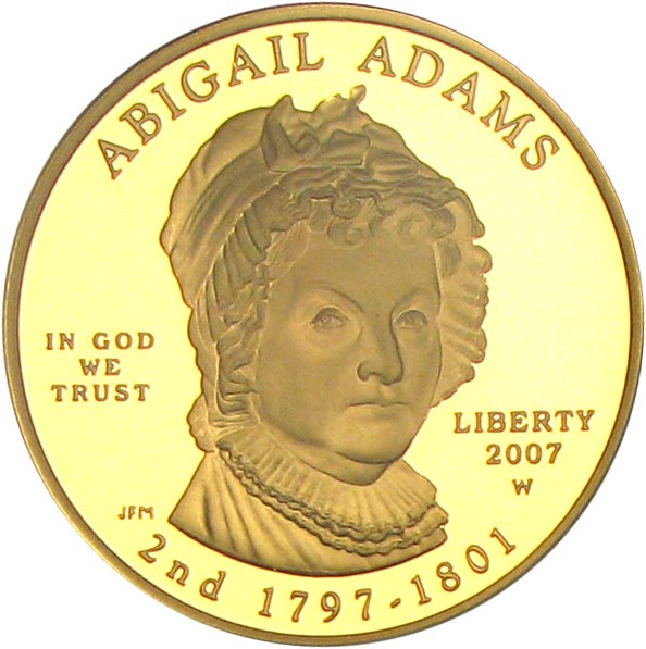 image for: 2007-W $10 NGC Proof 69 UCameo (Abigail Adams)