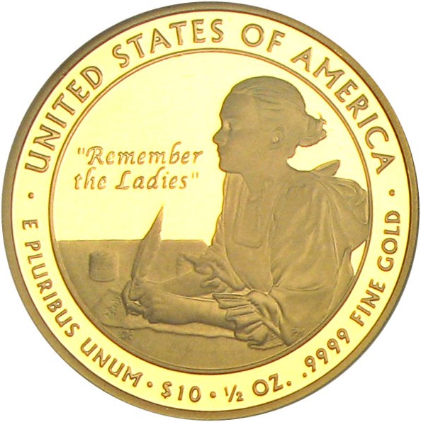 image for: 2007-W $10 NGC Proof 69 UCameo (Abigail Adams)