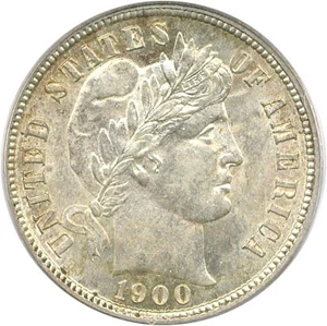 image for: 1900-S 10c PCGS MS62