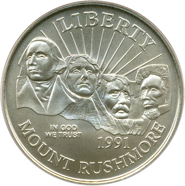 image for: 1991-D 50c PCGS MS69 (Mt. Rushmore)