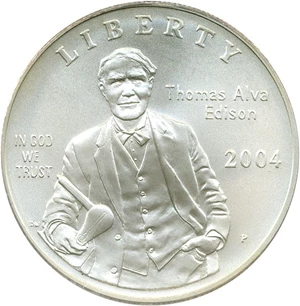 image for: 2004-P $1 PCGS MS69 (Edison)
