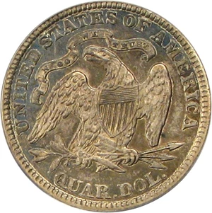 image for: 1887 25c PCGS/CAC XF45