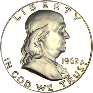 image for: 1962 50c PCGS Proof 65 DCameo