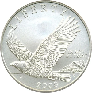 image for: 2008-P $1 PCGS MS69 (Bald Eagle)