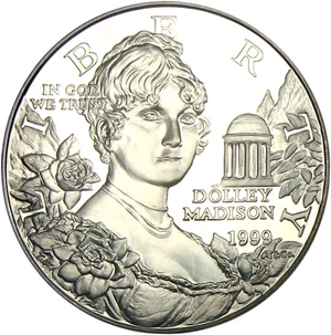 image for: 1999-P $1 PCGS Proof 69 DCameo (Dolley Madison)