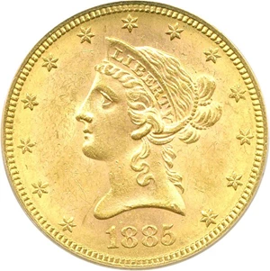 image for: 1885-S $10 PCGS MS63
