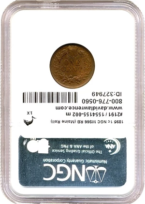 image for: 1895 1c NGC MS66 RB