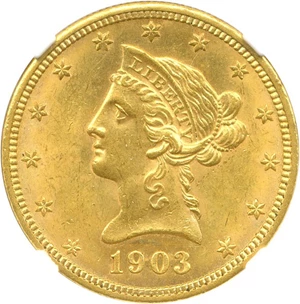 image for: 1903-O $10 NGC MS63