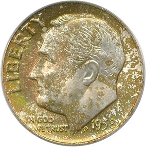 image for: 1958-D 10c PCGS MS67 FB * Color *