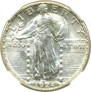 image for: 1924-S 25c NGC MS65
