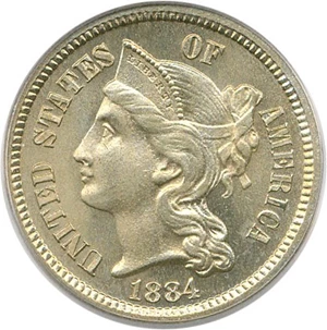 image for: 1884 3cN PCGS/CAC Proof 65
