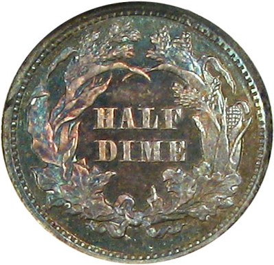 image for: 1863 H10c NGC/CAC Proof 65 * Color *