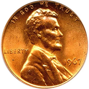 image for: 1967 1c PCGS MS66 RD