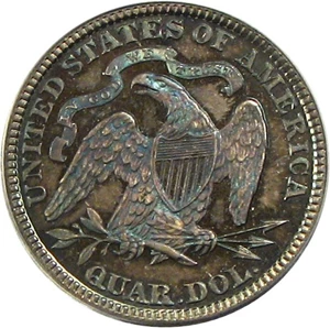 image for: 1890 25c PCGS/CAC Proof 66 * Color *