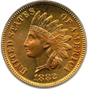 image for: 1882 1c PCGS/CAC MS66 RD OGH