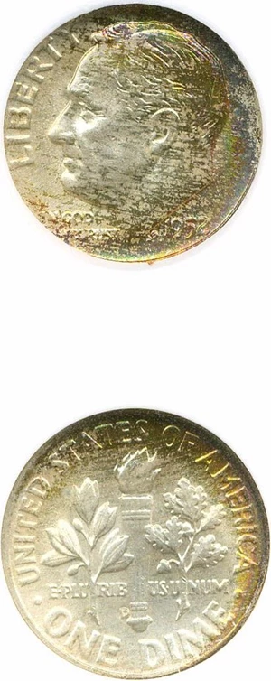image for: 1952-D 10c NGC MS67 FT * Star *