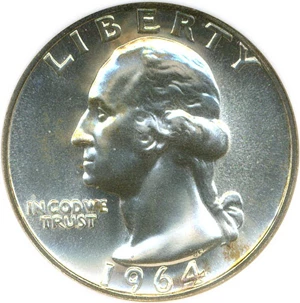 image for: 1964 25c NGC Proof 67
