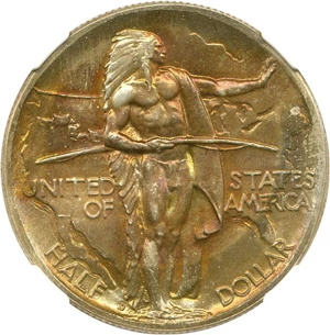 image for: 1939-D Oregon 50c NGC MS66