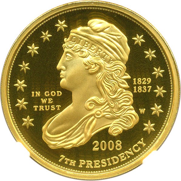 image for: 2008-W $10 NGC Proof 70 UCameo (Jackson's Liberty)