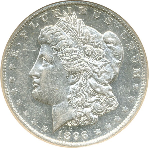 image for: 1896-O $1 NGC/CAC AU58 PL