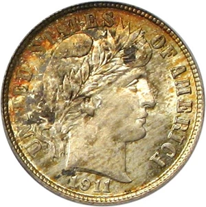 image for: 1911-D 10c PCGS/CAC MS66+