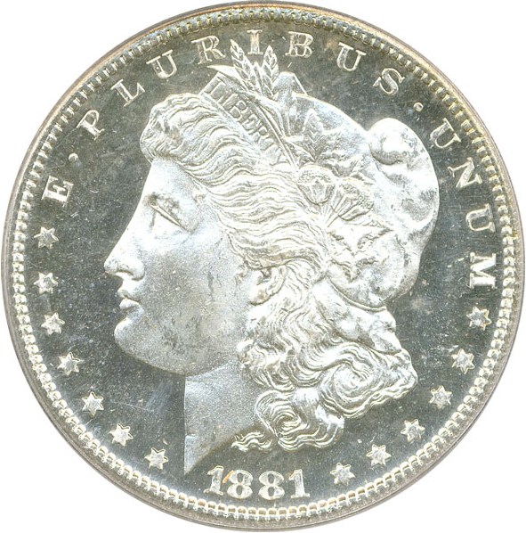 image for: 1881-S $1 PCGS/CAC MS64 DMPL