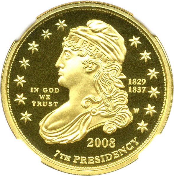 image for: 2008-W $10 NGC Proof 70 UCameo (Jackson's Liberty)