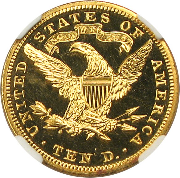 image for: 1906 $10 NGC Proof 64 Cameo