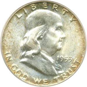 image for: 1955 50c PCGS/CAC MS66 FBL OGH