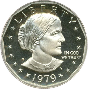 image for: 1979-S $1 PCGS Proof 69 DCameo (Susan B. Anthony, Type 2)