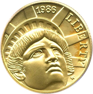 image for: 1986-W $5 PCGS MS69 (Statue Liberty)