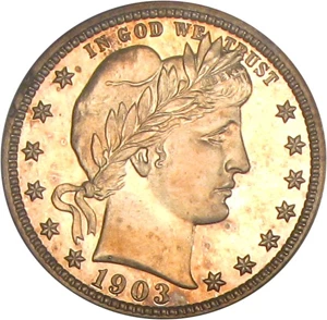 image for: 1903 25c PCGS Proof 65 Cameo