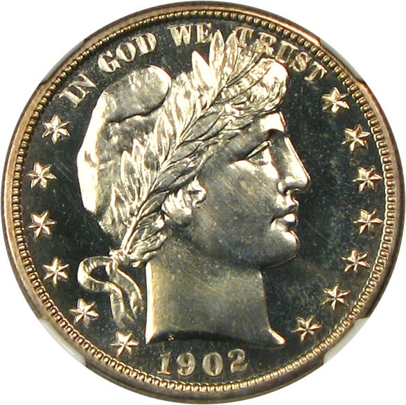 image for: 1902 50c NGC Proof 65